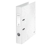 Leitz Archivador de palanca 180° WOW A4 blanco metalizado lomo 50 mm