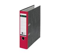 Leitz Archivador de palanca cartón jaspeado Din A4 lomo 80 mm rojo