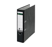 Leitz Archivador de palanca jaspeado 180º Din A4 lomo 80 mm negro
