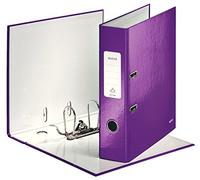 Leitz, Archivador de Palanca, Violeta Metalizado, A4, Lomo de 8 cm ancho, 180° WOW, 10050062