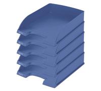 Leitz Bandeja de Sobremesa, Tamaño A4, 100% Reciclable, Carbono Neutro, Certificado Blue Angel, Gama Recycle, Azul, 52275030