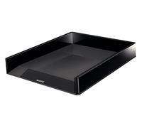 Leitz Bandeja Portadocumentos, A4, Apilable, Negro/Gris, Wow, 53610095