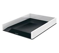 Leitz Bandeja Portadocumentos A4, Blanco/Negro, Gama WOW, 53611095