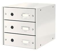 Leitz Buc de cajones Click and Store, 3 cajones, A4, Blanco, 60480001