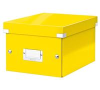 Leitz Caja de almacenaje A5 Gama Click and Store 60430016 – Pequeña Amarillo