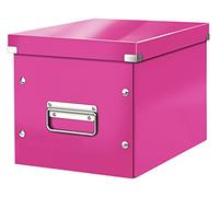 Leitz Caja de almacenaje cúbica, Tamaño mediano, Rosa, Click & Store, 61090023