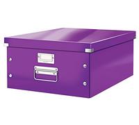 Leitz Caja de almacenamiento Click and Store 60450062 A3 grande púrpura