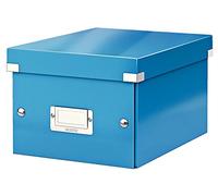 Leitz 6043 WOW caja de almacenaje pequeña azul metalizado