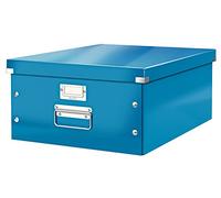 Leitz Caja grande de almacenamiento y transporte Click & Store – Azul, con tapa, para A3 (60454036)