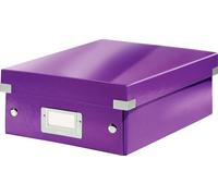 LEITZ - Caja organizadora Click & Store, modelo WOW, pequeña, color violeta