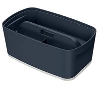 Leitz Caja Pequeña con Tapa + Bandeja Organizadora con Asa MyBox, Gama Cosy, Gris Terciopelo, 52634089