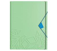Leitz - Carpeta Acordeón A4 con 5 Compartimentos, Cierre de Goma Elástica, Capacidad para 250 Hojas, Verde, gama Urban Chic, 39970050