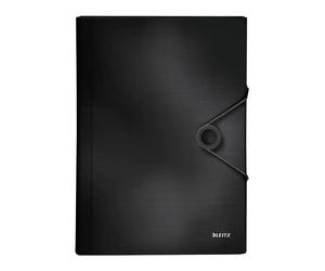 Leitz Carpeta clasificadora Solid DIN A4 negro con 6 separadores + 1 extra