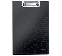 Leitz Carpeta con Pinza con Tapa, Polyfoam Ligero, Gama WOW, Negro