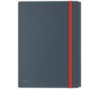 Leitz Carpeta Cosy 3 Solapas con Gomas y Bolsillo Interior Gris DIN A4