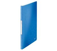 LEITZ Carpeta de fundas Wow A4 Azul con 20 fundas (Set de 10)