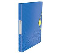 Leitz - Carpeta de Proyectos, Capacidad para 250 Hojas A4, Cierre Elástico, Plástico Flexible, Azul, gama Urban Chic, 39480032