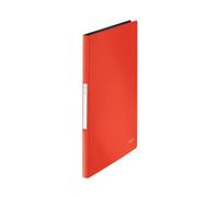 Leitz Carpeta Escaparate DIN A4, Tapa Rígida, 20 Fundas Polipropileno, Rojo