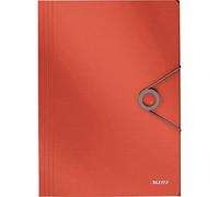 LEITZ Carpeta extensible de esquina maciza, PP, para aprox. 150 hojas, A4, rojo claro, 45631020