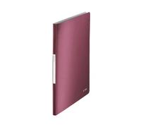 Leitz Carpeta Style Escaparate DIN A4 Rojo Granate con 20 Fundas