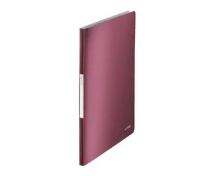 Leitz Carpeta Style Escaparate DIN A4 Rojo Granate con 20 Fundas