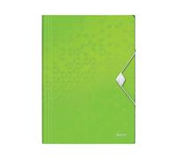 Leitz Carpeta WOW con 3 solapas de polipropileno verde DIN A4