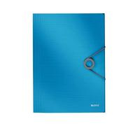 Leitz Carpeta Wow con gomas y solapas Solid azul DIN A4