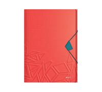 Leitz Carpeta Wow Urban Chic con 3 solapas, Rojo, DIN A4