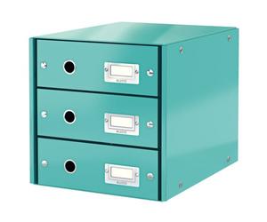 LEITZ Click&Store Fichero Organizador 3 Cajones Turquesa