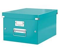 Leitz Click & Store Medium Box - Archivador de Archivos (tamaño Mediano, Color Turquesa, A4, Portrait, 1 Drawer), Envelope, Flat File, Folder, Letter, Note, Paper, Sheet Protector