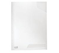 Leitz CombiFile 47300002 - Juego de 5 fundas de plástico de polipropileno de 0,18 mm, A4, transparente con superficie brillante, apertura superior, lámina de polipropileno de 0,18 mm