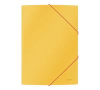 Leitz Cosy carpeta de cartón con 3 solapas amarillo cálido