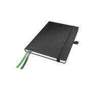 Leitz Cuaderno con gomilla tapa dura A5 80 hojas horizontal negro