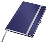 Leitz Cuaderno Cuadriculado A5 Style, Tapa Dura, 160 Páginas, 80 Hojas, Papel Certificado FSC de 100 g/m², Cinta Elástica y Marcapáginas, para Oficina y Hogar, Azul, 44861069