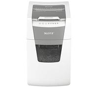 Leitz Destructora de documentos con corte de partículas IQ Autofeed Office P5, 150 hojas, papelera de 60 l, blanco, 80142000