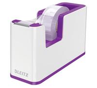 Leitz Dispensador de cinta adhesiva WOW de Leitz, Blanco/Púrpura