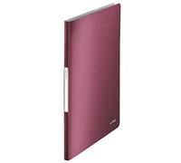 Leitz Carpeta Style Escaparate DIN A4 Rojo Granate con 20 Fundas