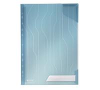 Leitz Dossier Combifile A4, Azul Transparente Mate, Abertura Superior Izquierda, Polipropileno de 200 Micras, Pack de 5, 47260035