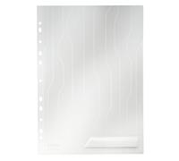 Leitz Dossier Combifile A4, Blanco Transparente Mate, Abertura Superior Izquierda, Polipropileno de 200 Micras, Pack de 5, 47260003