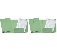 Leitz ESSELTE 1033308 - Subcarpetas de 3 solapas 275 grs DIN A4 color verde (Paquete de 2)