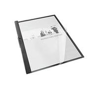 Leitz Esselte Dosier Clip File, Capacidad para 30 hojas A4, Plástico flexible, Negro, VIVIDA, 563700