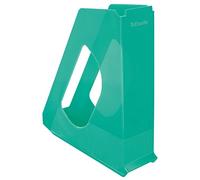 Leitz Esselte Revistero, Organizador Tamaño A4 para Documentos, Catálogos y Folletos, Casa y Oficina, Diseño en Relieve, Gama Colour'Breeze, Verde, 626280