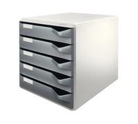 Leitz Fichero de sobremesa de 5 cajones color Gris/gris