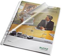Leitz FolderSys - Fundas para documentos (perforadas, sin inserto de papel, granuladas, 0,09 mm, A4)