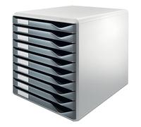 Cajonera Leitz, set para correo e impresos, color de la carcasa gris