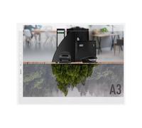 Leitz Carpeta de fundas Recycle transparente A3 11 agujeros 100 micras (25 unidades)