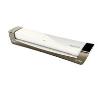 Leitz Plastificadora iLAM Office A3 – Calentamiento 1 min, 75–125 micras, 5 fundas A4, Gris/Blanco