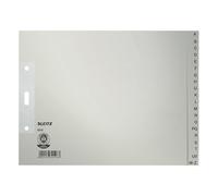 Leitz índices de cartón gris A4 1/2 con pestañas AZ (2 agujeros)
