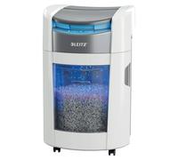 Leitz IQ OptiMax Autofeed 200 Destructora P5 microcorte, 200 Hojas A4 | Tecnología de giro de papelera, papelera 21 L, ultrasilenciosa, compacta para pequeñas oficinas, RGPD