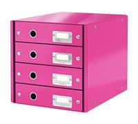 LEITZ Modulo 4 Cajones Click&Store Plegable Fucsia